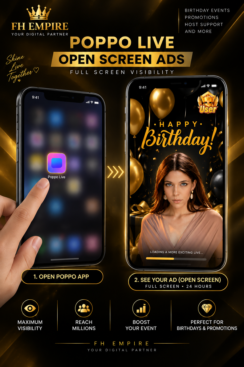 Poppo Open Screen Ad