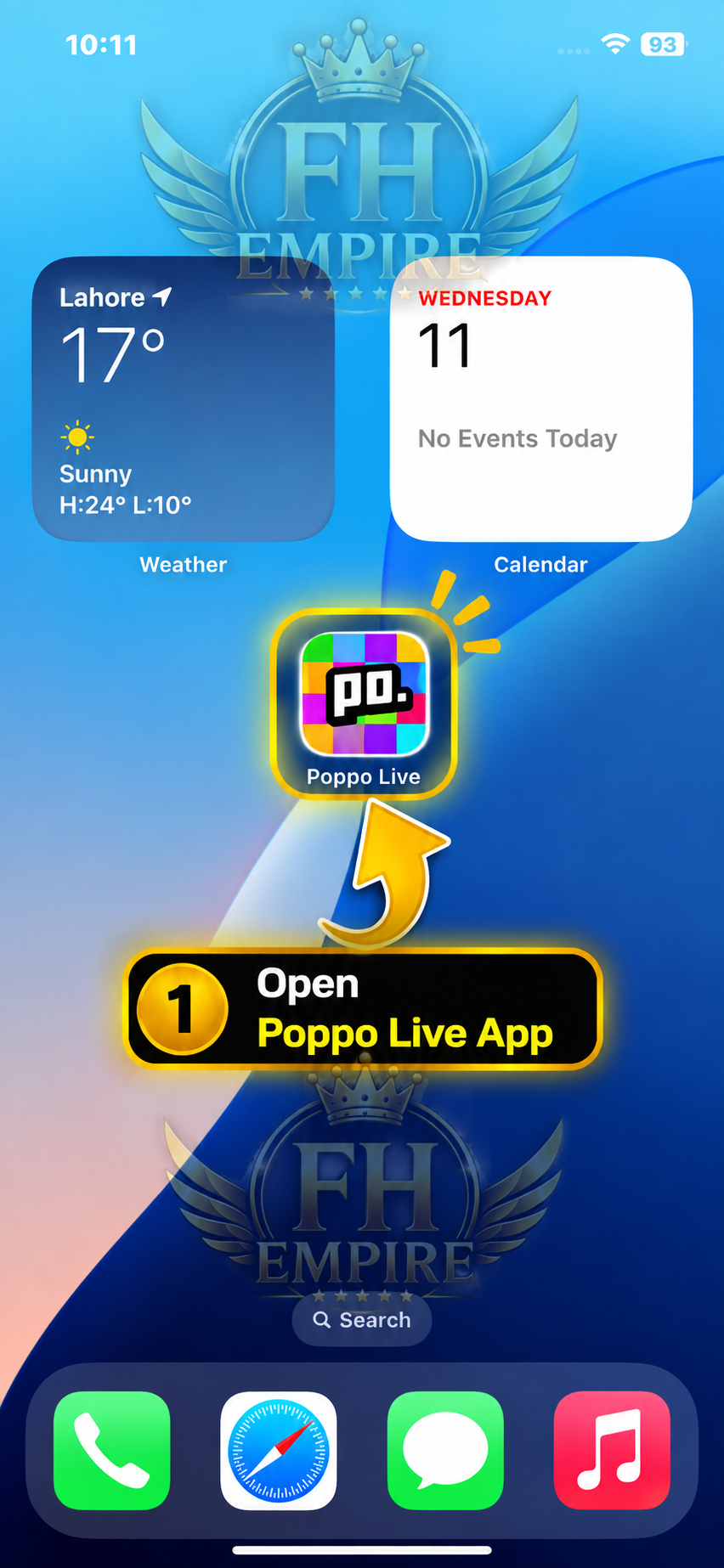 Step 1 - Open Poppo Live App
