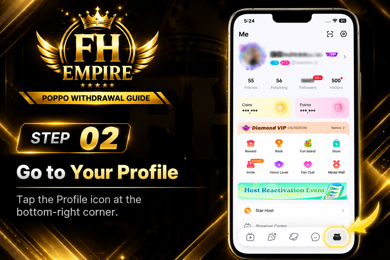 Step 2 - Go to Your Profile